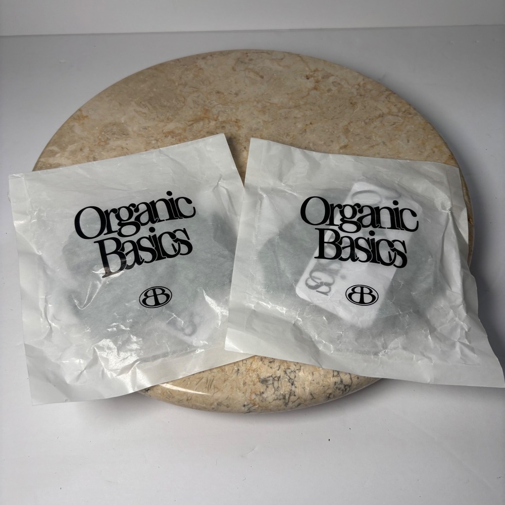Organic Basics Core Thong XS Seaweed Green Organic Cotton Set of 2